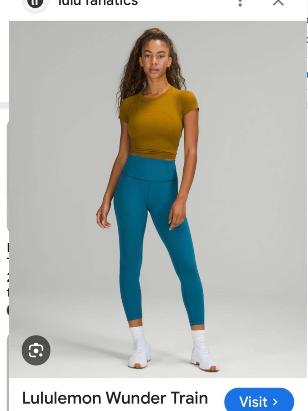 Lululemon Wunder Train High-Rise Leggings in Teal